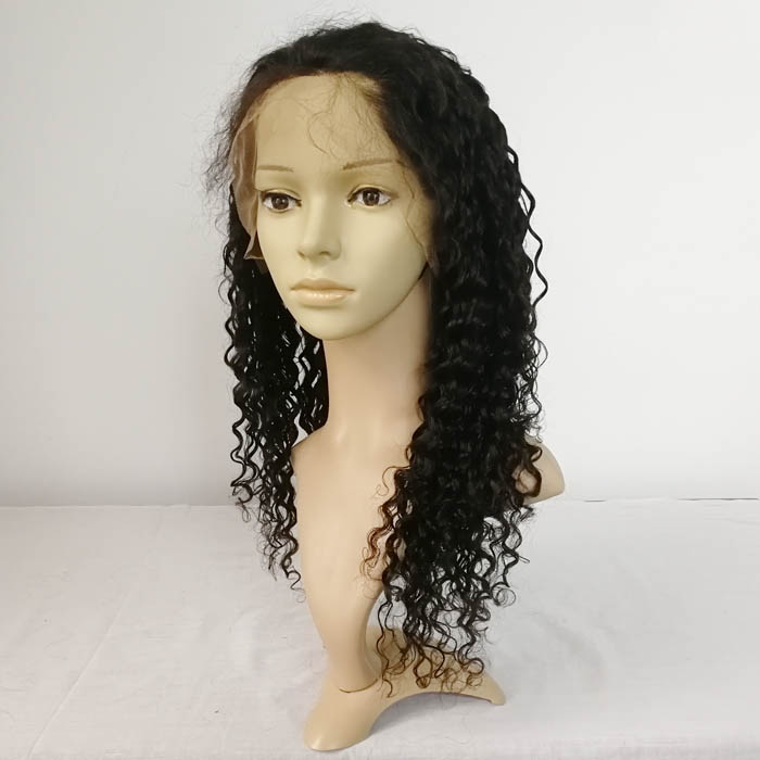 Curly Human Hair Full Lace Wig 
