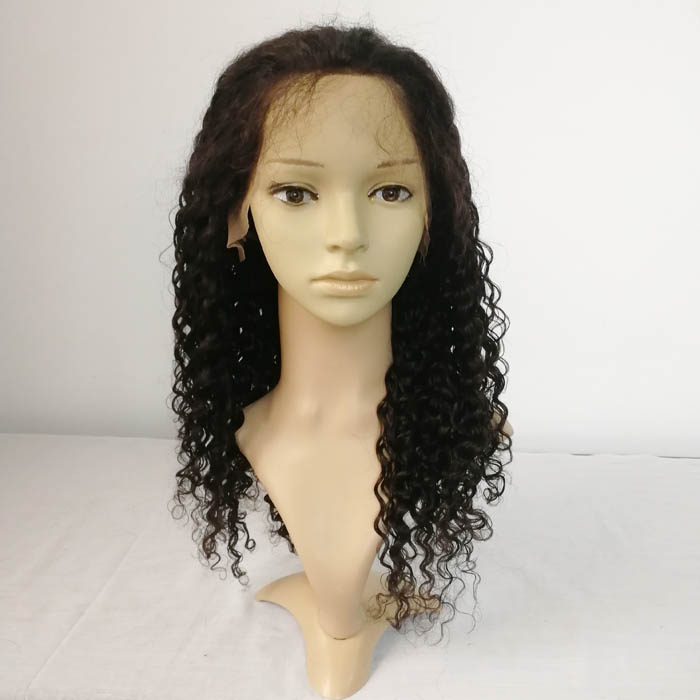 Curly Human Hair Full Lace Wig 