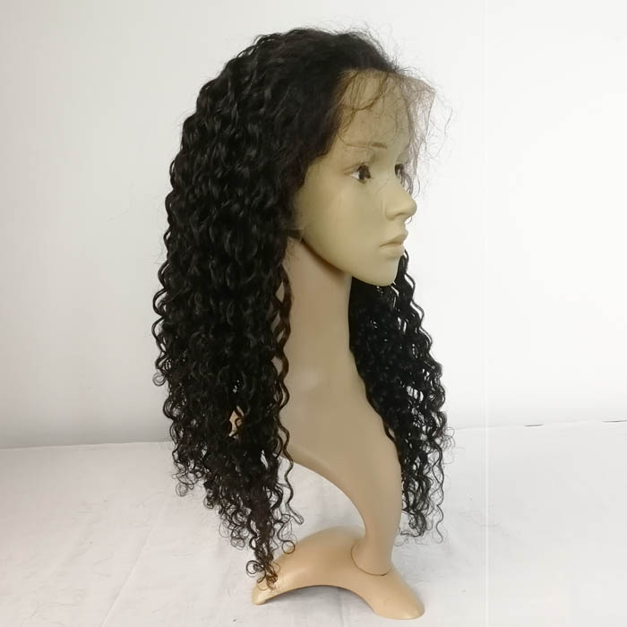 Curly Human Hair Full Lace Wig 