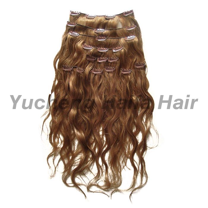 Human Hair Clip in Hair Extension HF9301