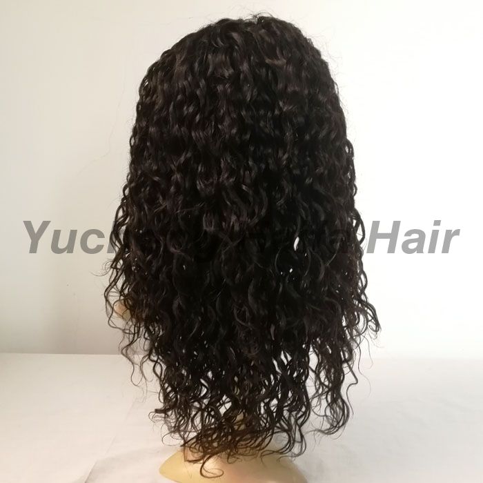Natural Color Brazilian Human Hair Curly Lace Front Wig