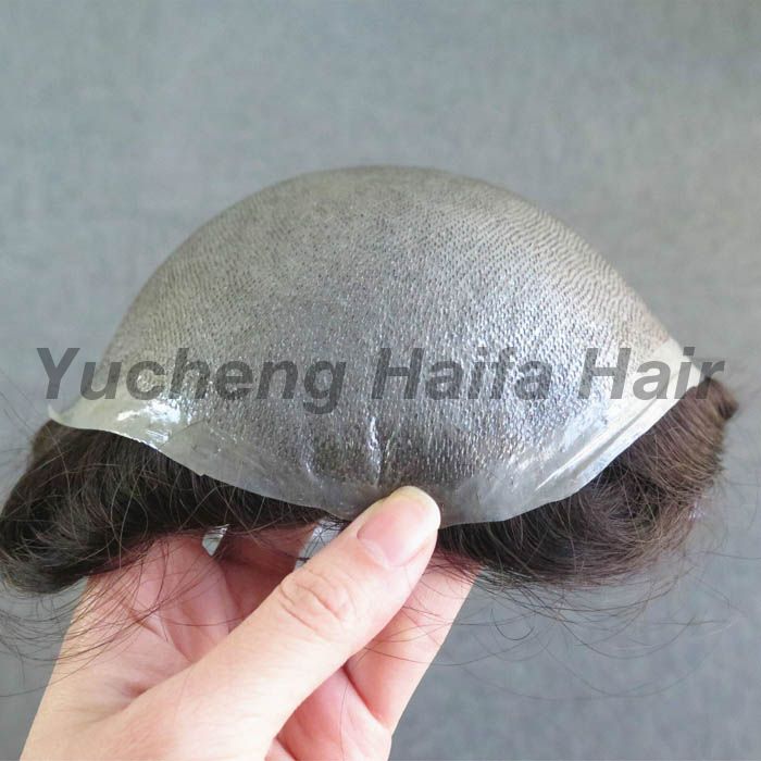 Ultra Thin Skin Natural Looking V Loop Toupee For Men 