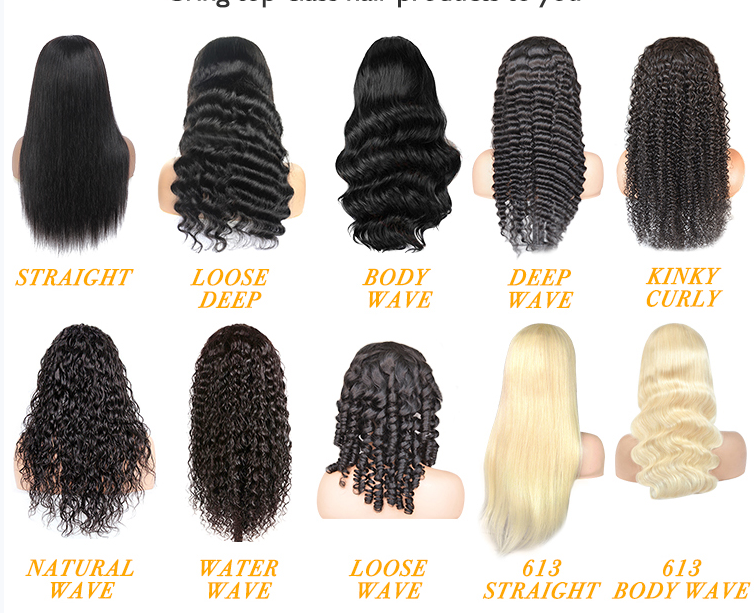Human Hair Front Lace Wig Straight Hair Wig
