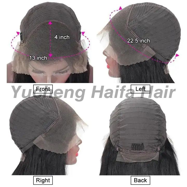 Human Hair Front Lace Wig Straight Hair Wig