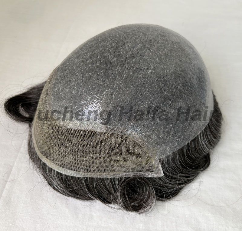 High Quality Bio Model Men Toupee Hairpiece Hair System Hair Replacement