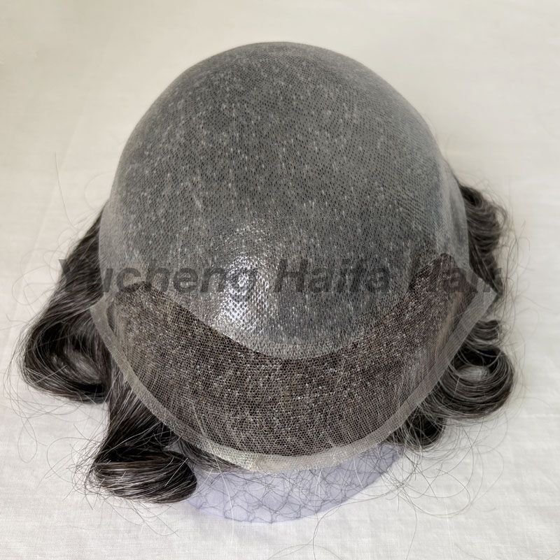 High Quality Bio Model Men Toupee Hairpiece Hair System Hair Replacement